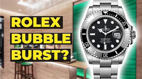 rolex bubble burst 2020|robb report rolex prices.